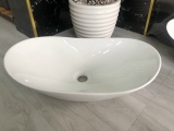 LAVABO SỨ ĐẶT BÀN MẪU THUYỀN MÀU TRẮNG AZ14