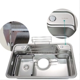 Chậu rửa chén 1 hộc kích thước lớn 8050DT chất liệu inox 304 LANKA