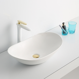 LAVABO SỨ ĐẶT BÀN MẪU THUYỀN MÀU TRẮNG AZ14