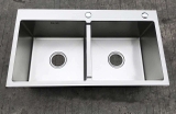 CHẬU RỬA CHÉN 2 HỘC CHUẨN INOX 304 LANKA