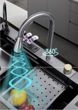 Chậu Rửa Chén 1 Hộc Lớn Inox 304 Phủ Nano 8846DT LANKA