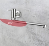 VÒI RỬA CHÉN LẠNH INOX 304 GẮN TƯỜNG LANKA VRCL06
