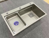 Chậu Rửa Chén 1 Hộc Inox Phủ Nano Xám LANKA CRCNN-7846