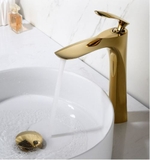 Vòi Lavabo Nóng Lạnh Mạ Vàng PLATIUM Tay Khuyết LANKA LBNL18