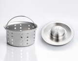 Nắp chắn nước, giỏ rổ rọ lọc rác cho chậu rửa bát inox 304 phi 140