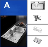 Chậu rửa chén 1 hộc 7846DT inox 304 LANKA