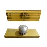 Phiễu Thoát Sàn Dài Chống Hôi INOX 304 Mạ Vàng và Xám PT08