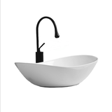 LAVABO SỨ ĐẶT BÀN MẪU THUYỀN MÀU TRẮNG AZ14