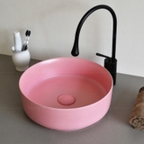 Chậu Lavabo Đặt Bàn Tròn Hồng LANKA LB39