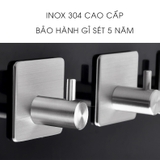 Móc đơn dán tường inox 304 cao cấp