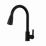 Combo Chậu Rửa Chén 1 Hộc Inox phủ nano Đen Kèm Vòi Nóng Lạnh Sơn Tĩnh Điện Dây Rút
