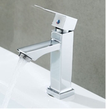 Vòi Lavabo Vuông lạnh Đồng Thau Mạ Crome LANKA LBL07