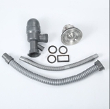 Combo Chậu Rửa Chén 1 Hộc Inox phủ nano Đen Kèm Vòi Nóng Lạnh Sơn Tĩnh Điện Dây Rút