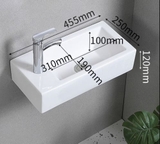Chậu Lavabo Treo Tường kích thước nhỏ gọn ( có thể gắn góc tường bên trái )
