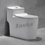 Bồn cầu khối Lanka xả xoắn ốc kết hợp xã đẩy mã AZ01