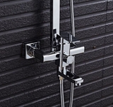 VÒI SEN VUÔNG TẮM ĐỨNG VUÔNG INOX 304 SÁNG BÓNG mã SC07