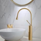Vòi Lavabo Nóng Lạnh Sơn Tĩnh Điện Vàng LANKA LB22