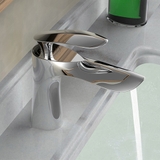Vòi Lavabo Mạ Crom Tay Khuyết 2 Tấc Nóng Lạnh LANKA LBNL07