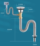 Bộ xã Bồn Rửa Chén 1 Hộc Inox 304