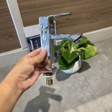 Vòi Lavabo Vuông lạnh Đồng Thau Mạ Crome LANKA LBL07