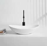 LAVABO SỨ ĐẶT BÀN MẪU THUYỀN MÀU TRẮNG AZ14