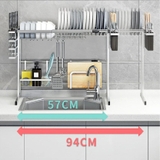 Kệ để bát trên chậu rửa inox 304 cao cấp mã KC17