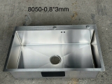 Chậu rửa chén 1 hộc INOX 304 cở lớn 80x50cm LANKA