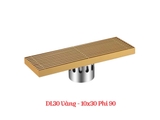 Phiễu Thoát Sàn Dài Chống Hôi INOX 304 Mạ Vàng và Xám PT08
