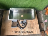 Chậu rửa chén 1 hộc INOX 304 cở lớn 100x50cm  dày 4li LANKA