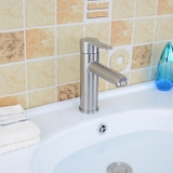 Vòi Lavabo Nóng Lạnh Mẫu Tròn Inox 304 mờ LANKA