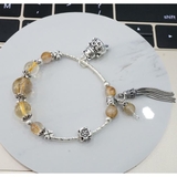 Yellow Rutilated Quartz bracelet mix kitten