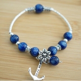 Kyanite bracelet mix anchor