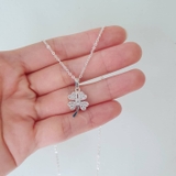 Dây chuyền Cỏ 4 lá đính đá - Four leaf clover Necklace