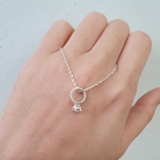 Sparkling ring necklace