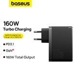 Bộ sạc nhanh 160W OS-Baseus GaN5 Pro Digital Fast Charger 2C+U