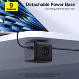Ổ cắm điện Baseus EnerFill FA11 Cube 3AC+1U+1C 67W 1,5m EU