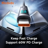 Đầu chuyển Lightning sang USB-C Mcdodo OT-599 PD 60W màn hình