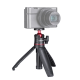 Tripod Ulanzi MT-08 màu đen đỏ gấp gọn, tay cầm mở thành chân đế