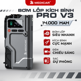Máy bơm lốp kiêm kích bình Medicar Pro 14000mAh V3