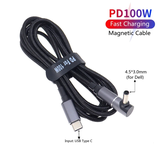 Cáp sạc từ tính 100W Type-C to DC Cho Laptop
