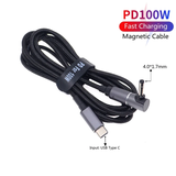 Cáp sạc từ tính 100W Type-C to DC Cho Laptop