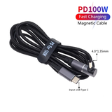 Cáp sạc từ tính 100W Type-C to DC Cho Laptop