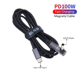 Cáp sạc từ tính 100W Type-C to DC Cho Laptop