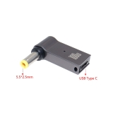 Đầu chuyển Type-C sang DC laptop 100W góc vuông