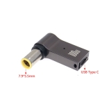 Đầu chuyển Type-C sang DC laptop 100W góc vuông