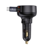 Tẩu sạc ô tô Baseus Enjoyment Pro 60W kèm dây rút gọn tiện lợi