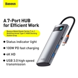Hub mở rộng 8 in 1 Baseus Metal Gleam StarJoy 4K60Hz