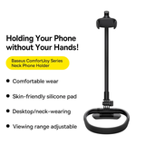 Kẹp đện thoại đeo cổ Baseus ComfortJoy Series Neck Phone Holder Black