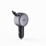 Tẩu sạc ô tô AUKEY Pathfinder Sling CC-P5 67W có cáp USB-C kéo rút