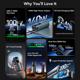 Pin dự phòng Vention FKG 27000mAh 200W màn hình TFT